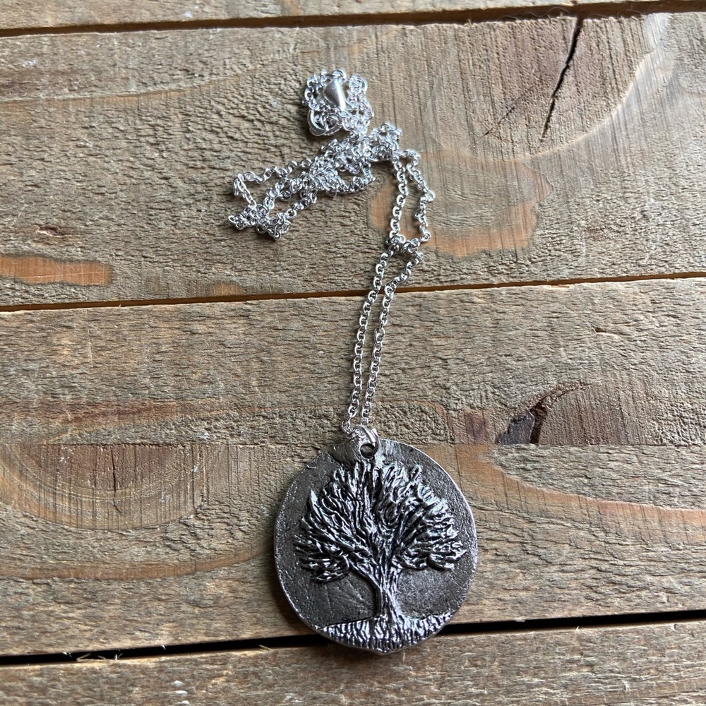 Handmade Silver Tree Of Life Necklace - Picture 2 of 3